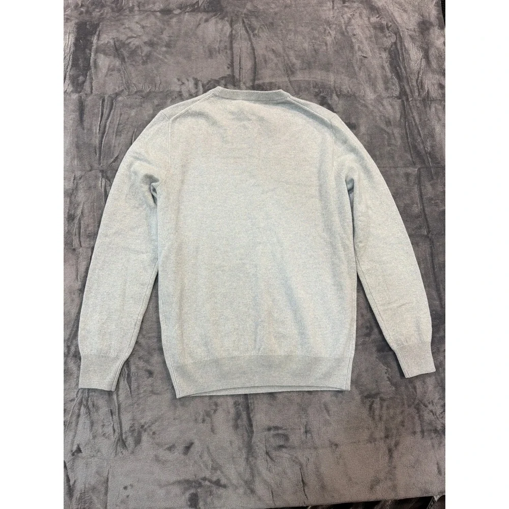 NWT J. Crew Cashmere Sweater Mens Light Grey Crewneck BE895 S